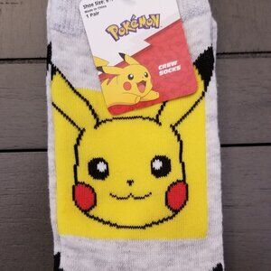 Pokemon Pikachu Crew Socks